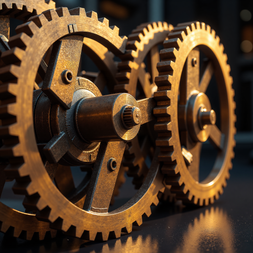 Scikit-learn机器学习库标志，显示齿轮和图表元素，代表机器学习工具